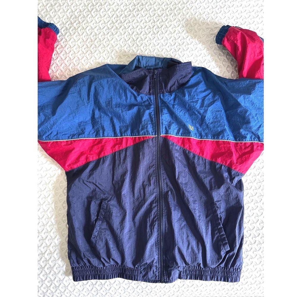 USA Olympic Colorblock Streetwear Windbreaker Size XL Vintage 90s Goprcore
